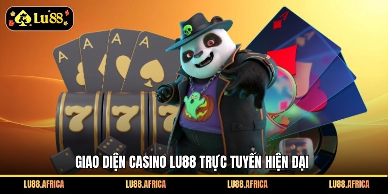 Giao diện casino Lu88 trực tuyến hiện đại